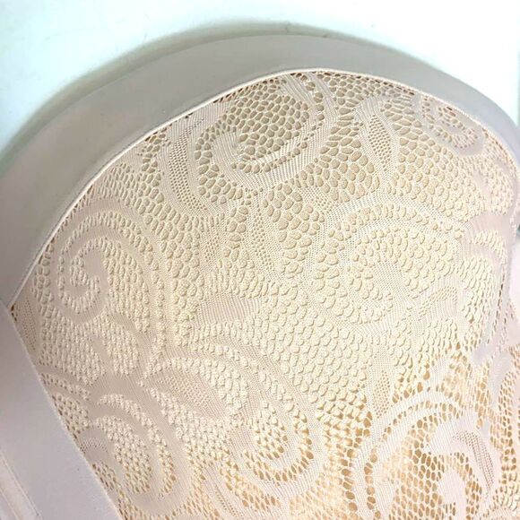DELIMIRA Women's Tan Lace Strapless Push-Up Bra for Large Bust Size 36E - Picture 7 of 7